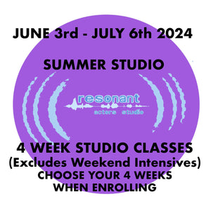 Resonant Actors Studio: 4 Weeks Classes, Excl Intensives
